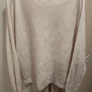Nine West white Ribbed Women's Sweater
